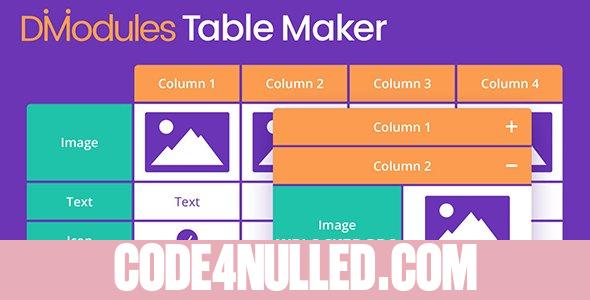 Divi Table Maker Modules v2.0.1