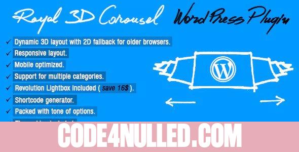 Royal 3D Carousel v1.1 - Wordpress Plugin