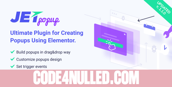 JetPopup v1.1.0 - Popup Addon for Elementor