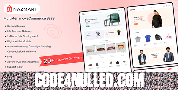 Nazmart v1.0.2 - Multi-Tenancy eCommerce Platform (SAAS)