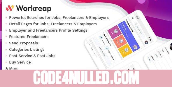 Workreap React Native v2.6 - Android and IOS Mobile APP