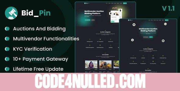 Bid_Pin v1.1.0 - Multivendor Auction & Bidding Platform