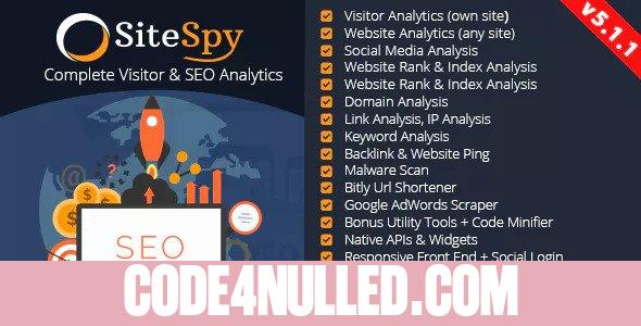 SiteSpy v5.1.1 - The Most Complete Visitor Analytics & SEO Tools - nulled