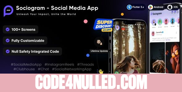 Sociogram v1.0 - Social Media App - Instagram Reels - Social Networking App