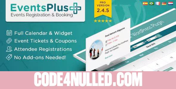 Events Calendar Registration & Booking v2.4.5