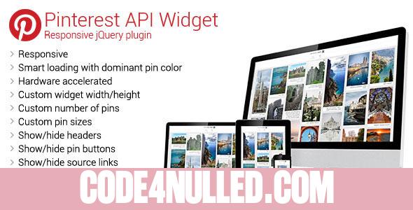 Pinterest API Widget - Responsive jQuery Plugin