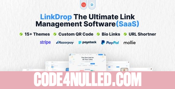 Linkdrop v2.2.1 - SaaS Link Management Tool