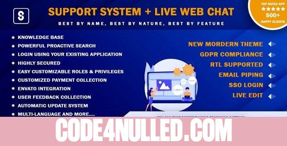 Best Support System v3.2.0 - Live Web Chat & Client Desk & Ticket Help Centre - nulled
