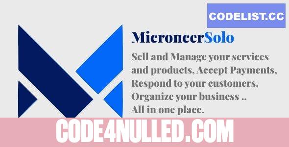 Microncer Solo v5.1 - Services and Digital Products Marketplace