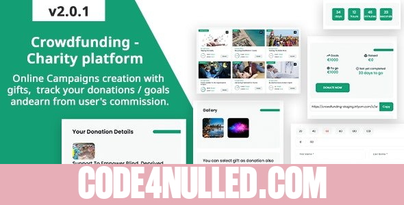 Crowdfunding v2.0.1 - Fund raising platform / Charity / Donation