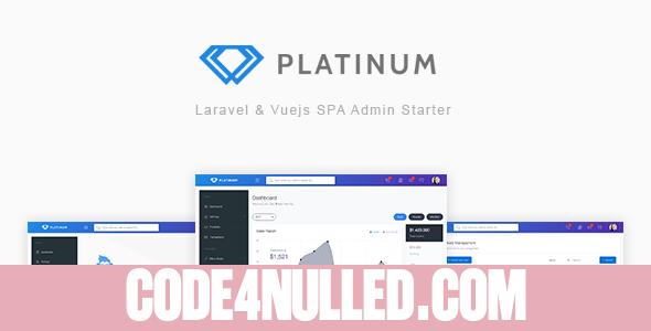 Platinum - Laravel & Vuejs SPA Admin Starter
