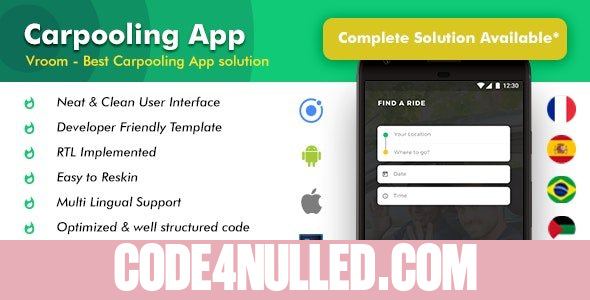 Vroom v1.3 - Carpooling App Bike Pooling App