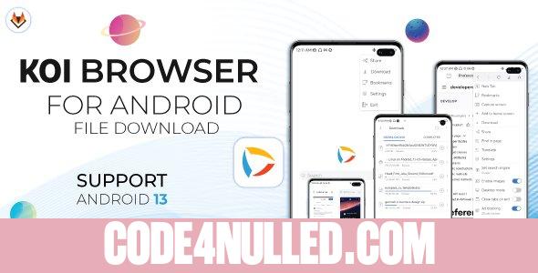 Koi Private Browser v1.2.6 - Incognito Browser - Secure Browser and Adblock