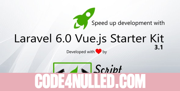 Laravel 6.0 Vue.js SPA Bootstrap Admin Starter Kit
