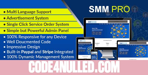SMM Pro - Dynamic Social Media Marketing Services Script