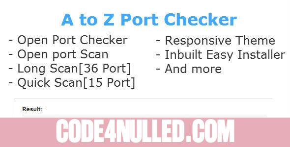 A to Z Port Checker