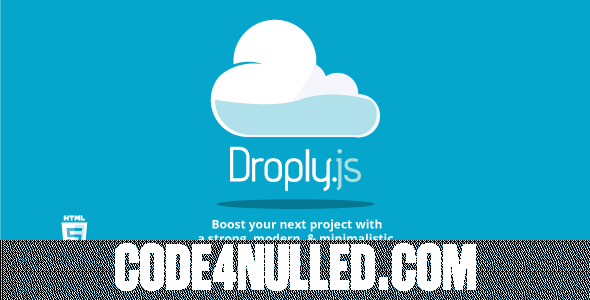 Droply.js - PHP minimalist responsive file uploader