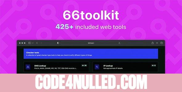 66toolkit v18.0.0 - Ultimate Web Tools System (SAAS) - nulled