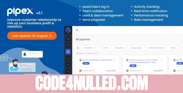 PipeX CRM v2.1 - nulled