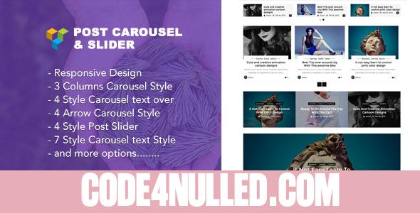 Jellywp - Post carousel slider Visual Composer Addons