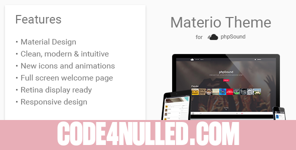 Materio Theme for phpSound