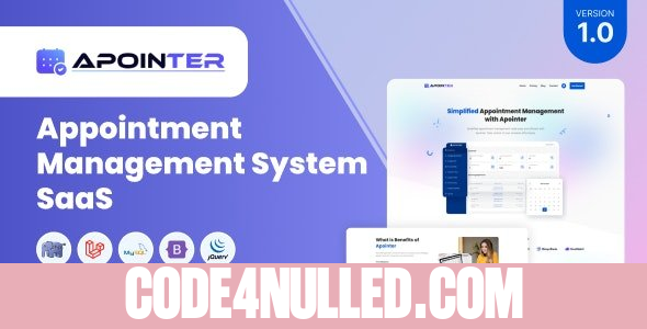 Apointer v1.0 - Appointment Management System SaaS - nulled