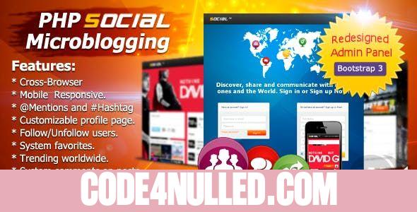 PHP Social Microblogging v3.1.1