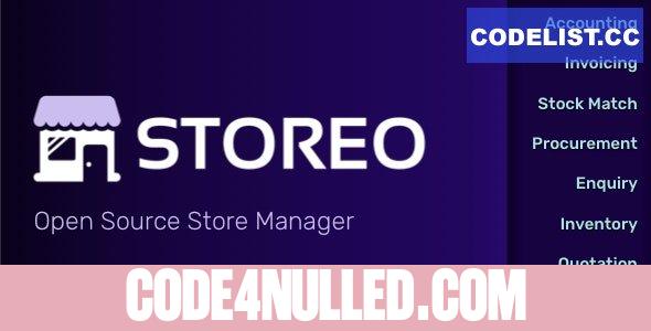 Storeo v1.0 - Open Source Store Manager for Accounting, Billing & Inventory Management