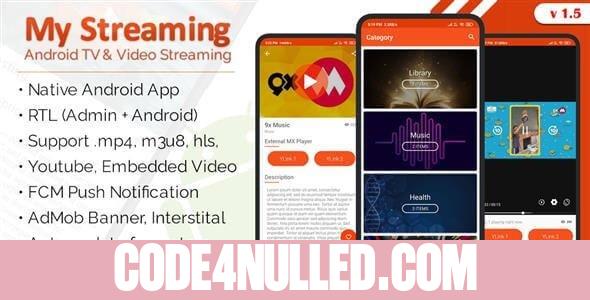 My Streaming Android App with Admin Panel (Android 11 Support) v1.5
