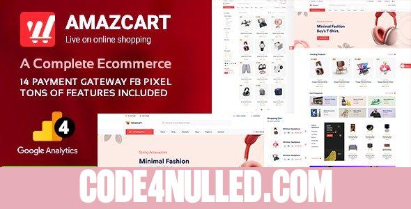 AmazCart v4.2 - Laravel Ecommerce System CMS - nulled