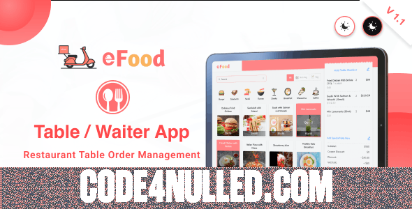 eFood - Table/Waiter App v1.1