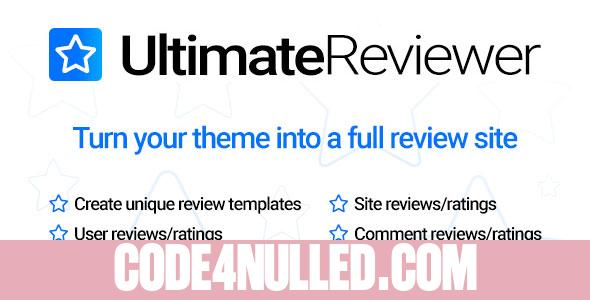 Ultimate Reviewer WordPress Plugin v1.3.1