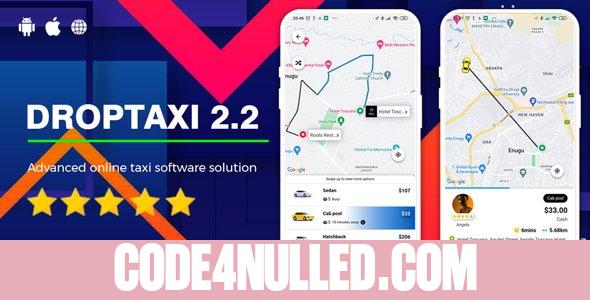 Droptaxi v2.2.0 - White label mobile taxi app software script