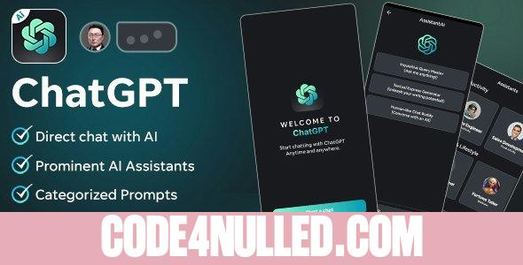 AssistantAi v3.0 - ChatGPT App - Android Java App + AdMob Ads