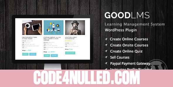 Good LMS v1.2.4 - Learning Management System WP Plugin