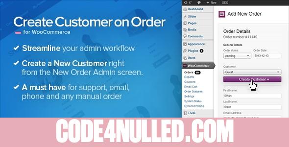 Create Customer on Order for WooCommerce v1.34