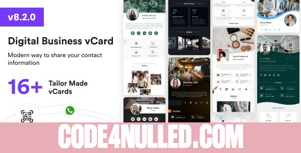 VCard SaaS v8.2.0 - Digital Business Card Builder SaaS - Laravel VCard Saas