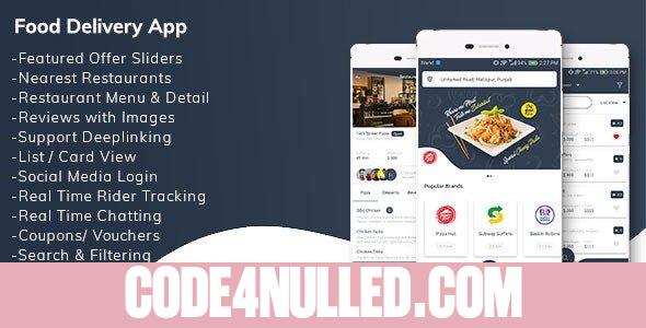 Restaurant Food Delivery App with Delivery Boy v1.0