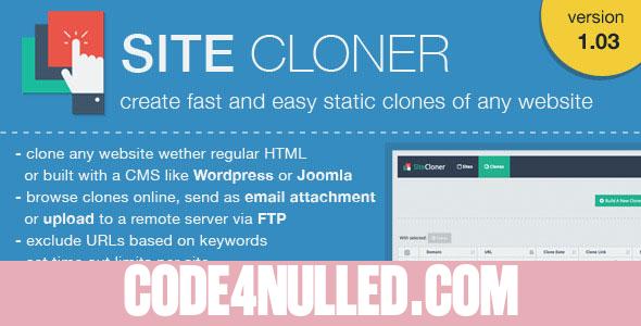 SiteCloner - Make Clones or Copies of any website