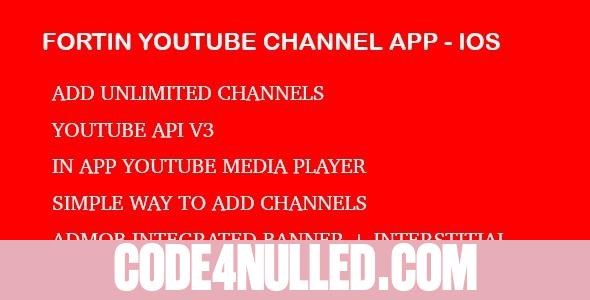 Fortin Video Channel App - Youtube Api V3 IOS