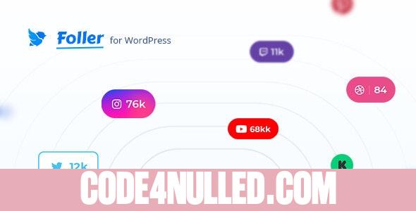 Foller v1.2.0 - Social followers bar for WordPress