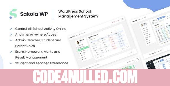 SakolaWP v1.0.0 - WordPress School Management System