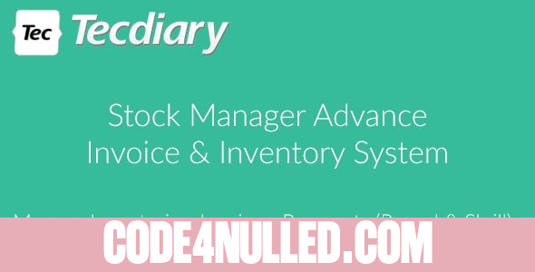 Stock Manager Advance (Invoice & Inventory System) v3.4.38