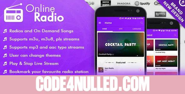 Online Radio With Material Design