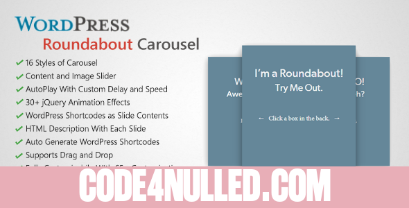 Roundabout v1.2 - WordPress Carousel Slider Plugin