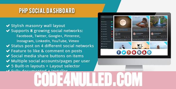 PHP Social Dashboard v1.5.5