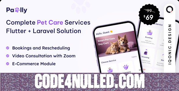 Pawlly v2.2.6 - All-in-one Pet Care Solution in Flutter + Laravel with ChatGPT