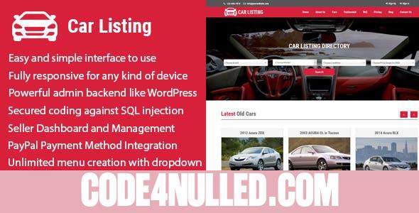 Carlisting v1.2 - Auto and Car Listing Multi-Vendor Directory CMS
