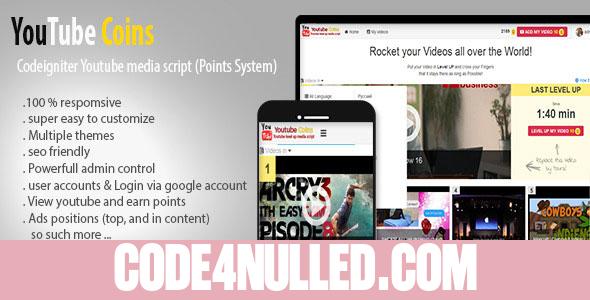 YouTube Coins - (Media Script + Points System)