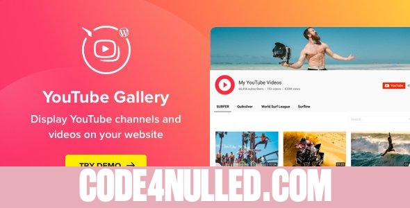 YouTube Plugin v3.4.1  WordPress YouTube Gallery
